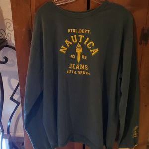 Vintage 45 Long-sleeved green Nautica Shirt